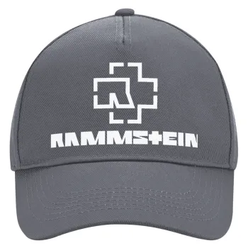 Rammstein, Καπέλο Ενηλίκων Ultimate Γκρι, (100% ΒΑΜΒΑΚΕΡΟ DRILL, ΕΝΗΛΙΚΩΝ, UNISEX, ONE SIZE)