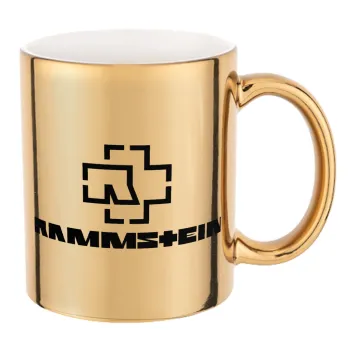 Rammstein, Κούπα κεραμική, χρυσή καθρέπτης, 330ml