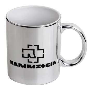 Rammstein, Mug ceramic, silver mirror, 330ml
