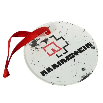 Rammstein, Christmas ornament glass 9cm