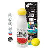 Tennis ball Metal mug thermos White, double wall, 550ml