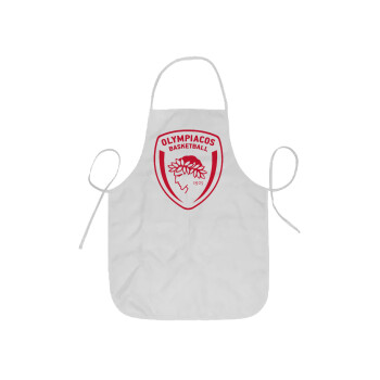 Olympiacos B.C., Ποδιά Σεφ ολόσωμη κοντή  Παιδική (44x62cm)