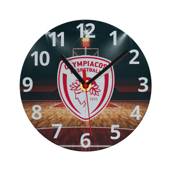 Olympiacos B.C., Ρολόι τοίχου γυάλινο (20cm)