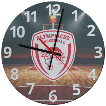 Olympiacos B.C., Ρολόι τοίχου γυάλινο (30cm)