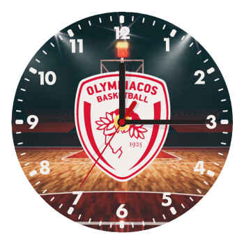 Olympiacos B.C., Wooden wall clock (20cm)