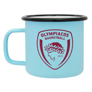 Olympiacos B.C., Κούπα Μεταλλική εμαγιέ ΜΑΤ σιέλ 360ml