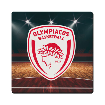 Olympiacos B.C., Τετράγωνο μαγνητάκι ξύλινο 6x6cm