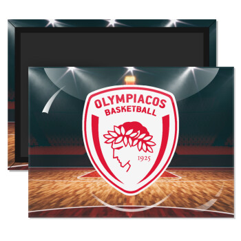 Olympiacos B.C., Ορθογώνιο μαγνητάκι ψυγείου διάστασης 9x6cm