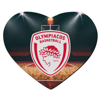 Olympiacos B.C., Mousepad καρδιά 23x20cm