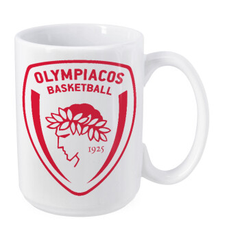 Olympiacos B.C., Κούπα Mega, κεραμική, 450ml