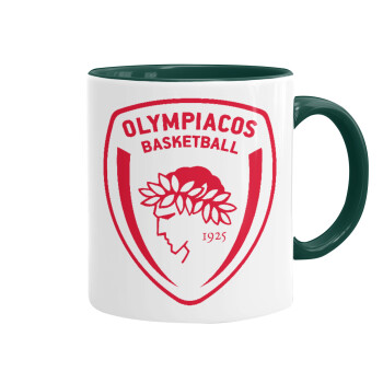 Olympiacos B.C., Mug colored green, ceramic, 330ml