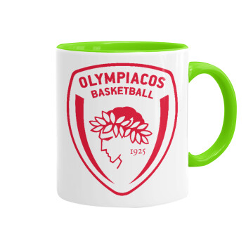 Olympiacos B.C., Mug colored light green, ceramic, 330ml