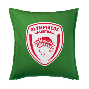 Olympiacos B.C., Μαξιλάρι καναπέ Πράσινο 100% βαμβάκι, περιέχεται το γέμισμα (50x50cm)
