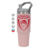 ΡΟΖ χρώματος Θερμός Ανοξείδωτο 890ml (30oz) με χερούλι