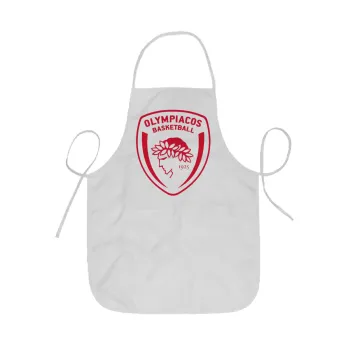 Olympiacos B.C., Ποδιά Σεφ ολόσωμη κοντή  Παιδική (44x62cm)