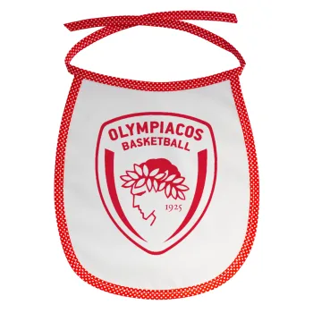 Olympiacos B.C., Σαλιάρα μωρού αλέκιαστη με κορδόνι Κόκκινη