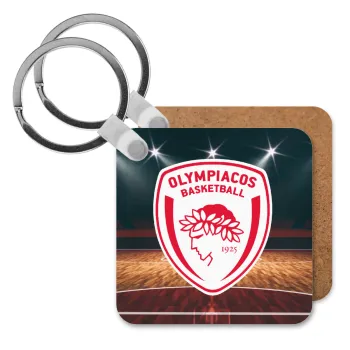 Olympiacos B.C., Μπρελόκ Ξύλινο τετράγωνο MDF
