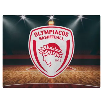 Olympiacos B.C., Επιφάνεια κοπής γυάλινη (38x28cm)