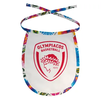 Olympiacos B.C., Σαλιάρα μωρού αλέκιαστη με κορδόνι Χρωματιστή