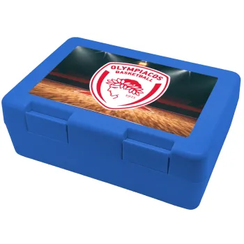Olympiacos B.C., Children's cookie container BLUE 185x128x65mm (BPA free plastic)