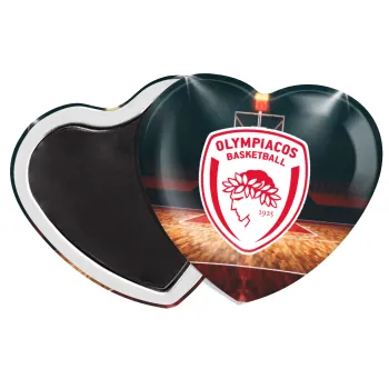 Olympiacos B.C., Μαγνητάκι καρδιά (57x52mm)