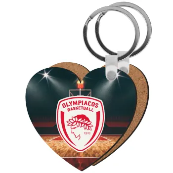 Olympiacos B.C., Μπρελόκ Ξύλινο καρδιά MDF