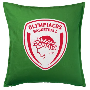 Olympiacos B.C., Sofa cushion Green 50x50cm includes filling