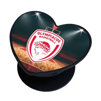 Olympiacos B.C., Phone Holders Stand  καρδιά Μαύρο Βάση Στήριξης Κινητού στο Χέρι