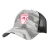 Adult Structured Trucker Hat, with Mesh, (Camouflage) Army Camo (100% COTTON, ADULT, UNISEX, ONE SIZE)