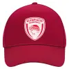 Adult Ultimate Hat RED, (100% COTTON DRILL, ADULT, UNISEX, ONE SIZE)