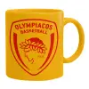 Ceramic coffee mug yellow, 330ml