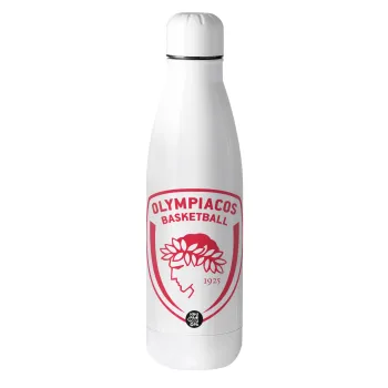 Olympiacos B.C., Μεταλλικό παγούρι θερμός (Stainless steel), 500ml