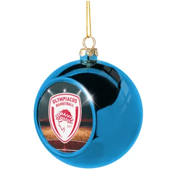 Olympiacos B.C., Στολίδι Χριστουγεννιάτικη μπάλα δένδρου Μπλε 8cm