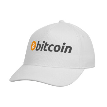 Bitcoin Crypto, Καπέλο Ενηλίκων Baseball, Drill, Λευκό (100% ΒΑΜΒΑΚΕΡΟ, ΕΝΗΛΙΚΩΝ, UNISEX, ONE SIZE)