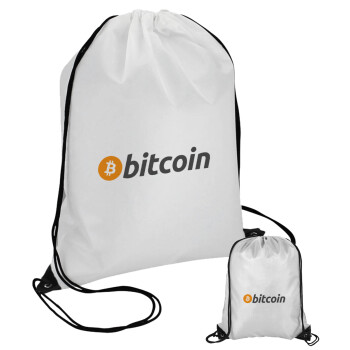 Bitcoin Crypto, Τσάντα πουγκί με μαύρα κορδόνια (1 τεμάχιο)