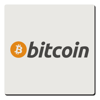 Bitcoin Crypto, Τετράγωνο μαγνητάκι ξύλινο 6x6cm