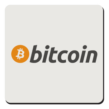 Bitcoin Crypto, Τετράγωνο μαγνητάκι ξύλινο 9x9cm