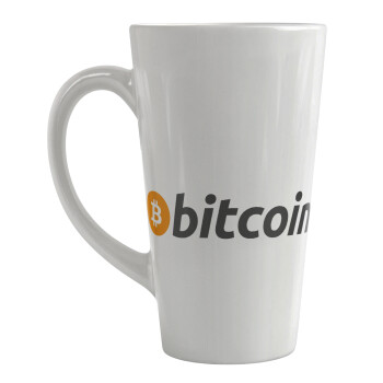 Bitcoin Crypto, Κούπα κωνική Latte Μεγάλη, κεραμική, 450ml