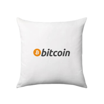 Bitcoin Crypto, Sofa cushion 40x40cm includes filling