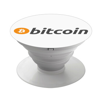 Bitcoin Crypto, Phone Holders Stand  White Hand-held Mobile Phone Holder