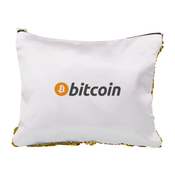 Bitcoin Crypto, Τσαντάκι νεσεσέρ με πούλιες (Sequin) Χρυσό
