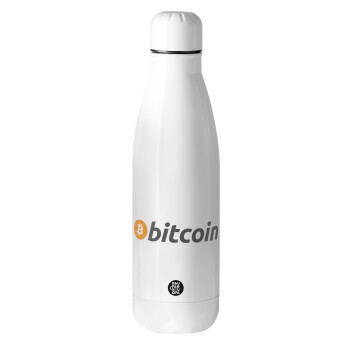 Bitcoin Crypto, Μεταλλικό παγούρι θερμός (Stainless steel), 500ml