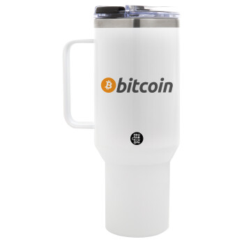 Bitcoin Crypto, Mega Stainless steel Tumbler with lid, double wall 1,2L