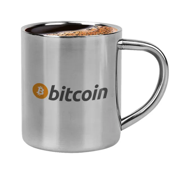 Bitcoin Crypto — Κουπάκι μεταλλικό διπλού τοιχώματος για espresso (220ml)