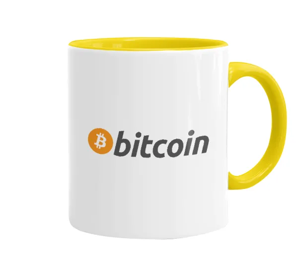 Bitcoin Crypto — Κεραμική Κίτρινη, 330ml