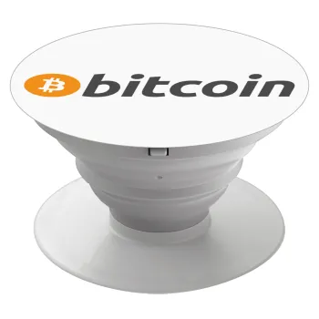 Bitcoin Crypto, Phone Holders Stand  Λευκό Βάση Στήριξης Κινητού στο Χέρι