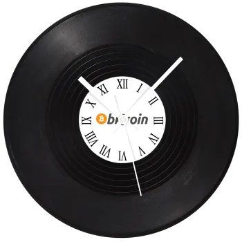 Bitcoin Crypto, Ρολόι τοίχου Βινύλιο (30cm)