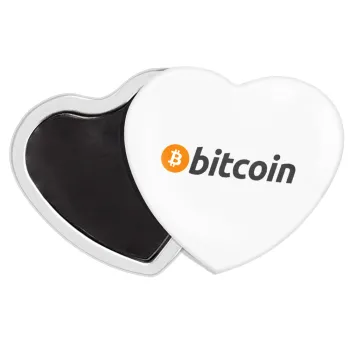 Bitcoin Crypto, Μαγνητάκι καρδιά (57x52mm)