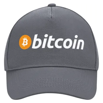 Bitcoin Crypto, Καπέλο Ενηλίκων Ultimate Γκρι, (100% ΒΑΜΒΑΚΕΡΟ DRILL, ΕΝΗΛΙΚΩΝ, UNISEX, ONE SIZE)