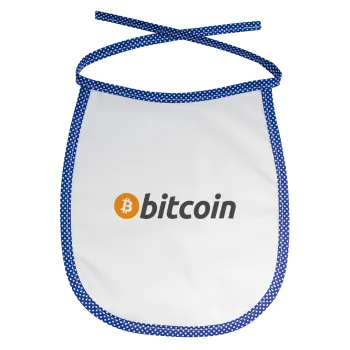 Bitcoin Crypto, Σαλιάρα μωρού αλέκιαστη με κορδόνι Μπλε